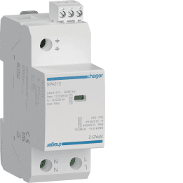 Hager SPA212 ylijännitesuojalaite (SPD) tyyppi 1+2+3 2P 12.5kA TN-S/TT