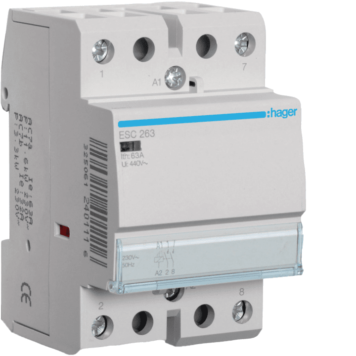 Hager ESC263 Kontaktorius 63A 2NO 230V AC