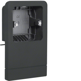 Hager SL200809329011 acc.box univ. Cable Trunking, Black