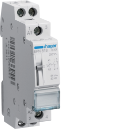 Hager EPE518 Latching Relay 1NC+1NO 24V 16A