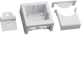 Hager ATA806099016 Universal 60 mm Outlet Box + ATA Adaptor