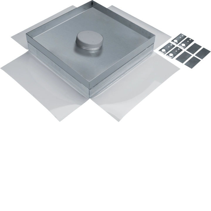 Hager EKSQ405TM Cassette Stainless Steel Floor Box Q405 TM 20kN