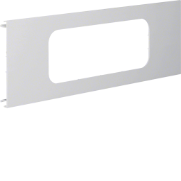 Hager L96137035 3-Gang Blende, PVC, Light Grey, 120mm