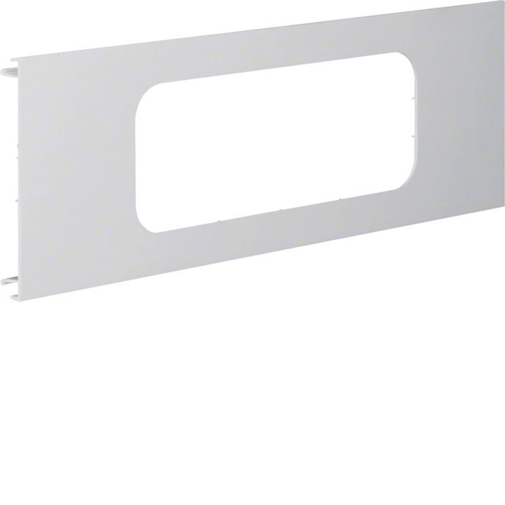 Hager L96137035 3-Gang Blende, PVC, Light Grey, 120mm