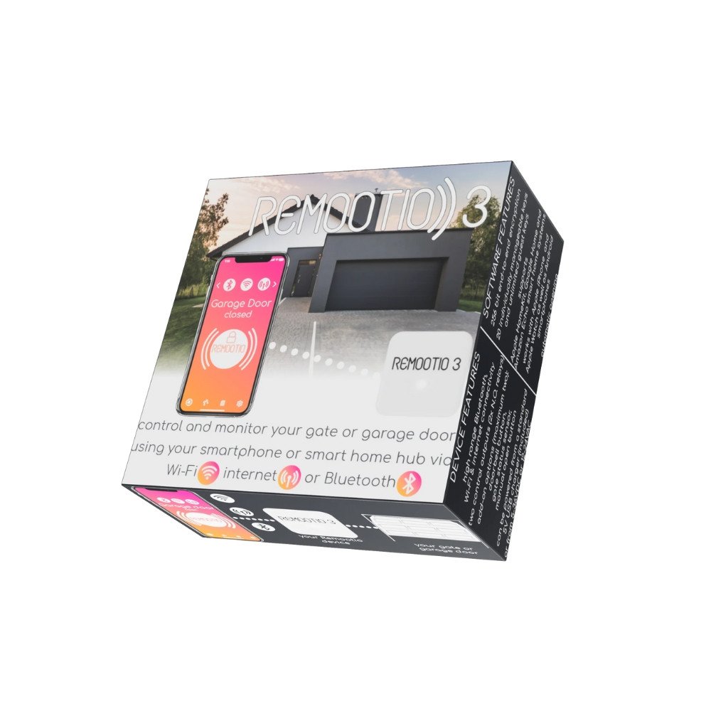 Remootio 3 + andur + toiteadapteri komplekt, nutikas Wi-Fi + Bluetoothi varava / garaaziukse kontroller