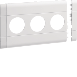 Hager GB100309016 Frontplate 3-gang socket BRH 100 tw
