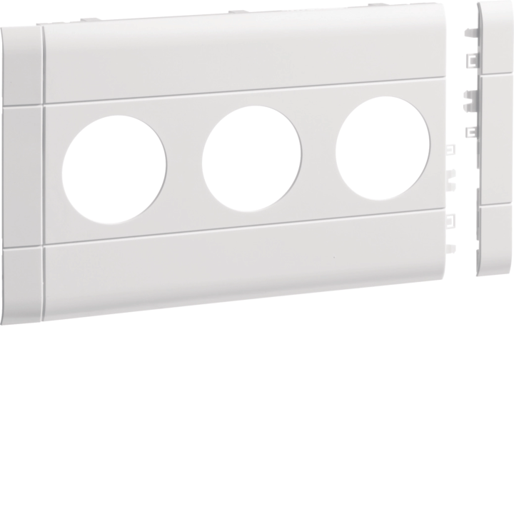 Hager GB100309016 Frontplate 3-gang socket BRH 100 tw