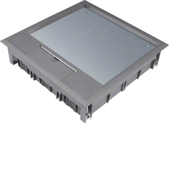Hager VQ12127011 Supply Unit Q12 for Flooring 12mm Light Grey