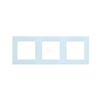 SmartWise white glass triple frame for S1W smart socket