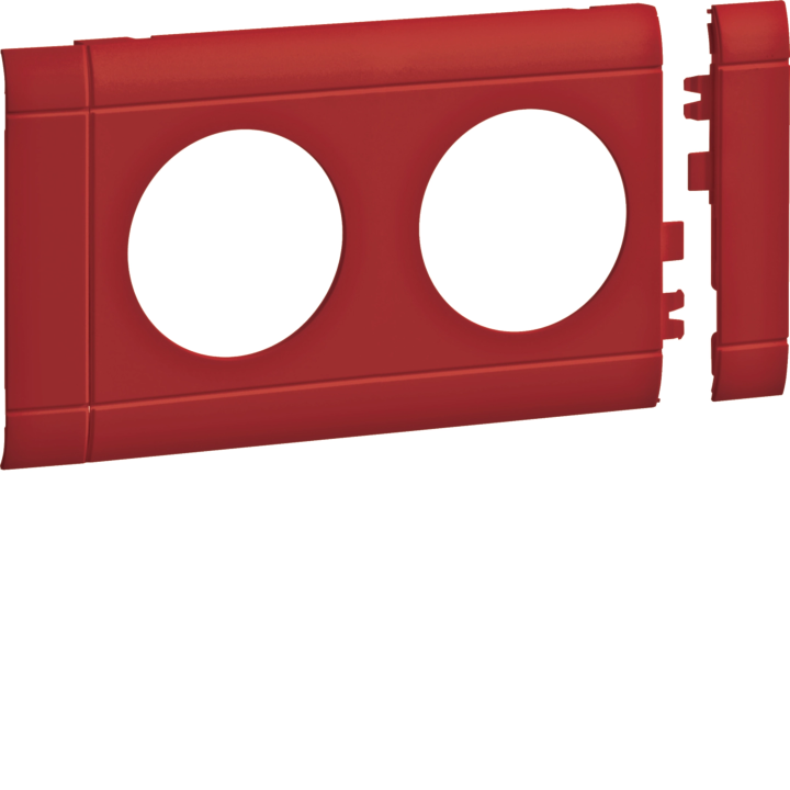 Hager GB080203020 Frontplate 2-gang socket lid 80 red