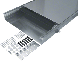 Hager BKW600090 Floor Duct with Trough 600mm 90-130mm Dry Care