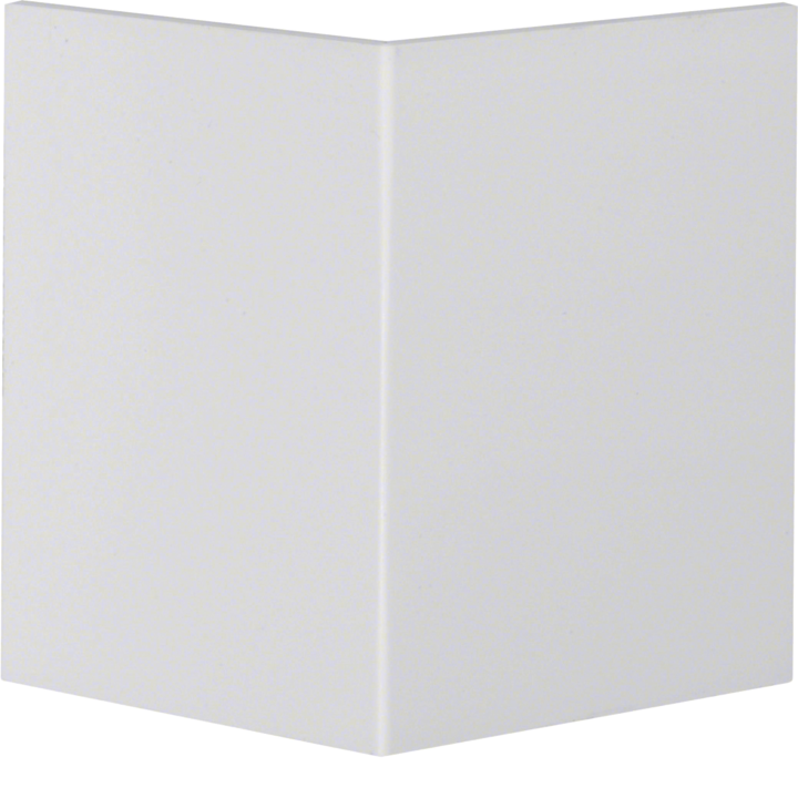 Hager R89297035 External Corner Lid for BR70100 Trunking, Light Grey