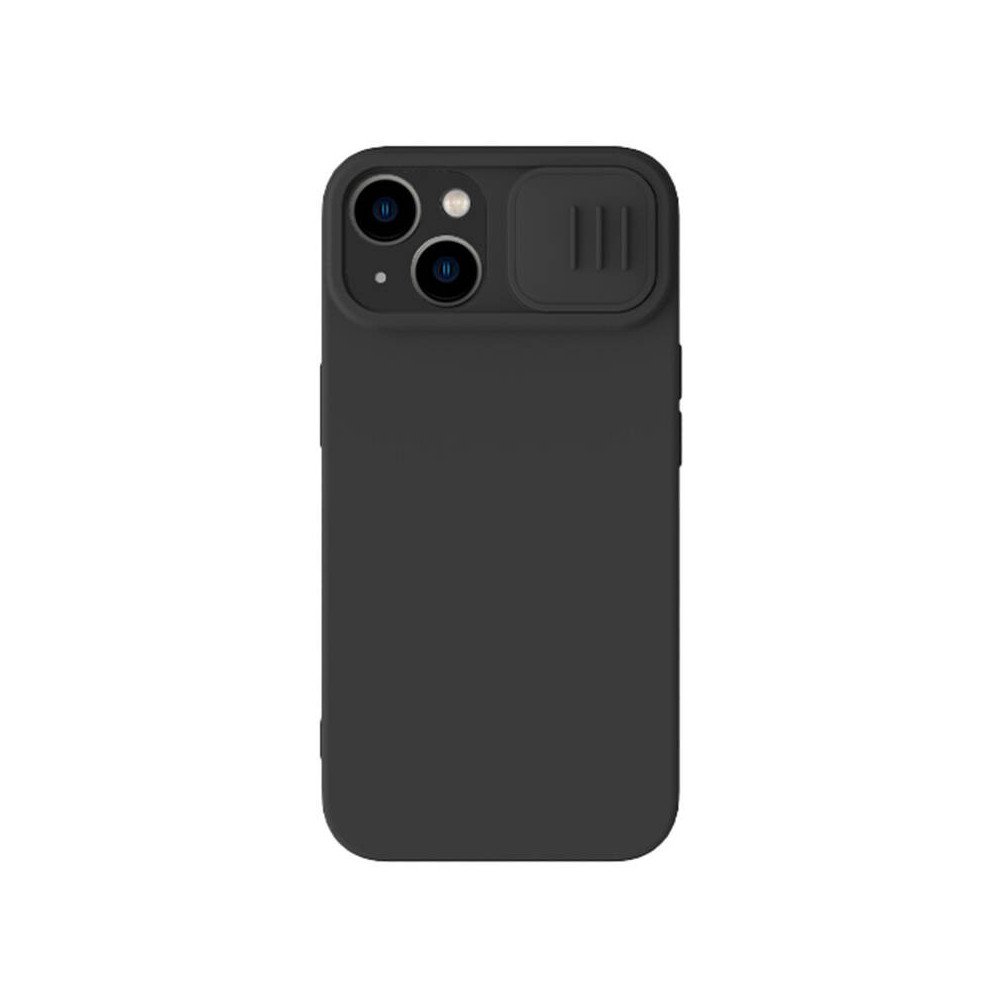 Nillkin CamShield zidains silikona futralis iPhone 15 Plus (melns)