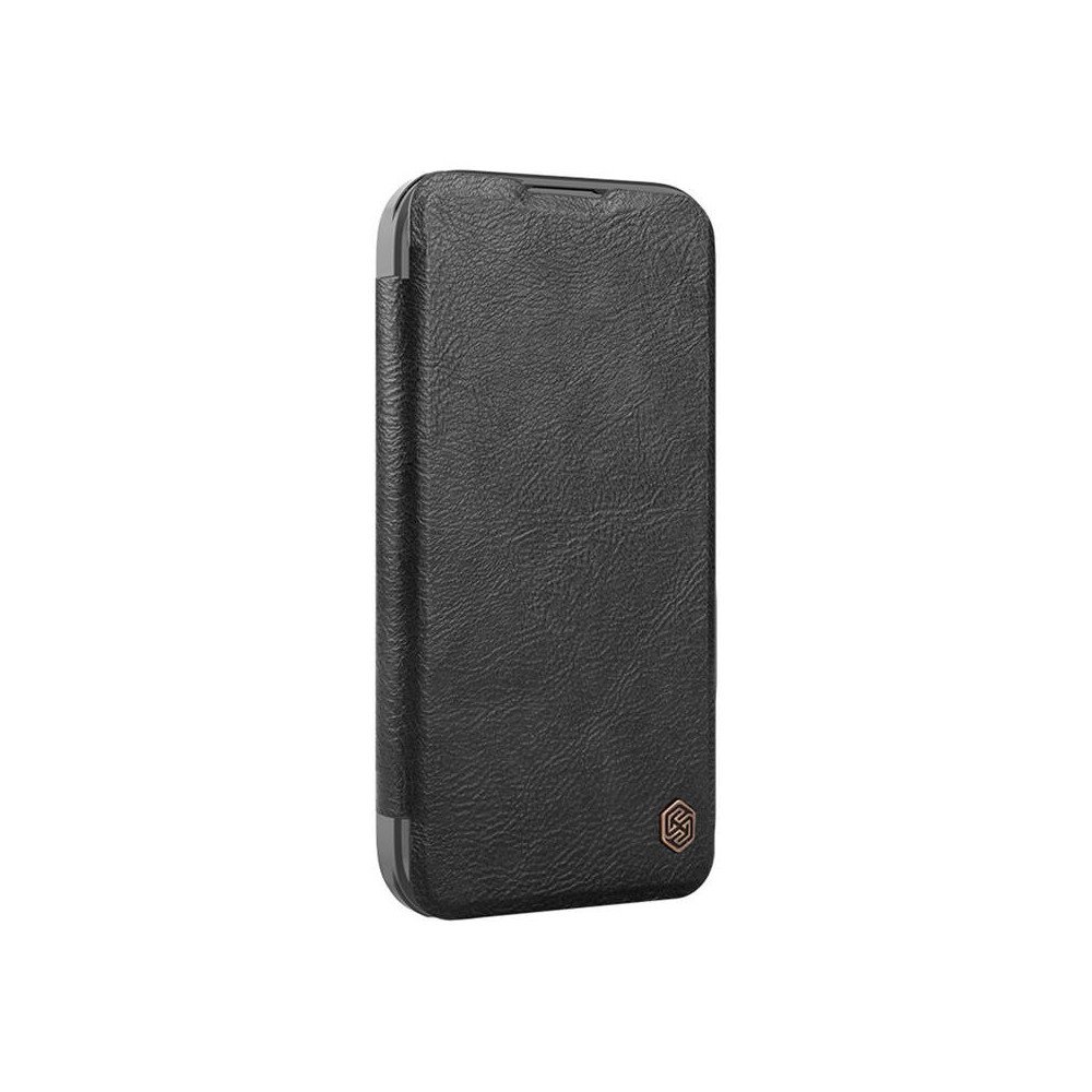 Nillkin Qin Prop Leather iPhone 16 Case (black)