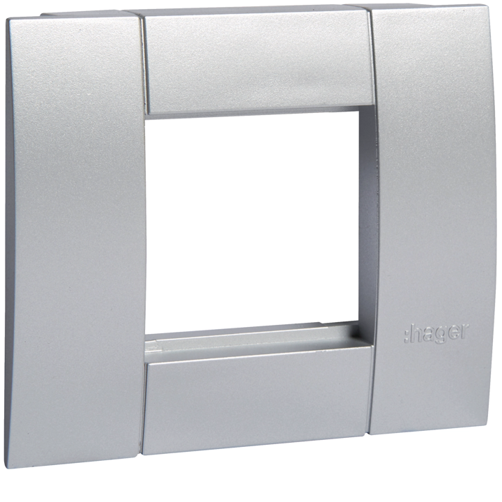 Hager GT451ALU Outlet Box 1 Gang 45x45mm Aluminium