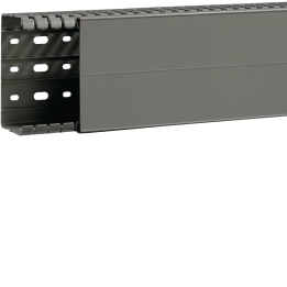 Hager BA7A60100 Slotted Panel Trunking 60x100mm, Grey
