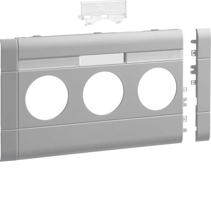 Hager GB120317035 Frontplate 3-gang Socket BRA/H/S 120 LF lg White