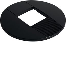 Hager DAC459011 Rosette Frame, Graphite Black
