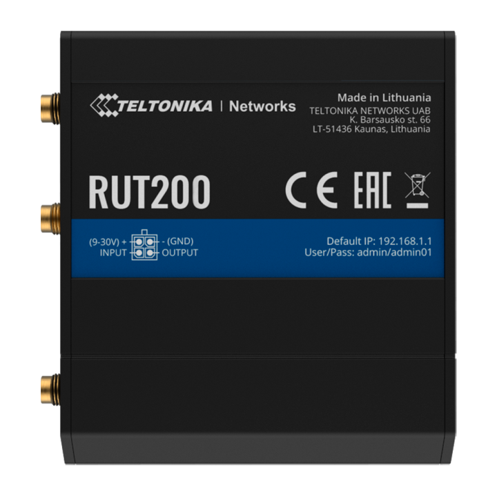 Teltonika TK-RUT200-V2 maršrutētājs Wi-Fi 4 100 Mbps Ethernet