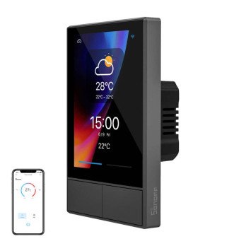 Viedais WiFi vadibas panelis SONOFF NSPanel (melns, 120 mm)