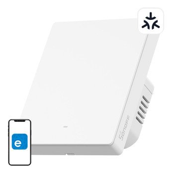 Matter SONOFF M5-1C-80W WiFi viedais sienas sledzis (1 kanals, ramim)