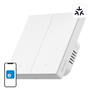 SONOFF M5-2C-86W WiFi Matter alykas seinakytkin (2-kanavainen)