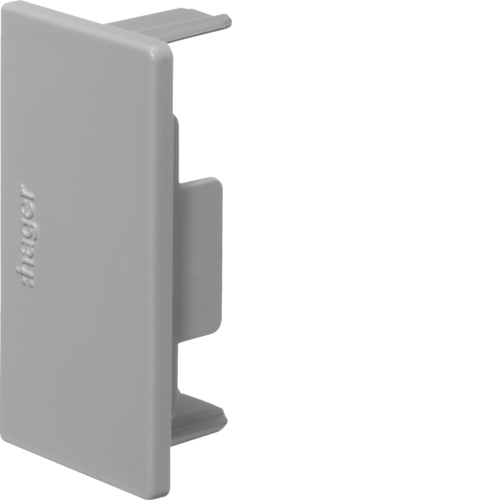 Hager LF3006067030 End Cap for LF Trunking 30x57mm Stone Grey (RAL 7030)