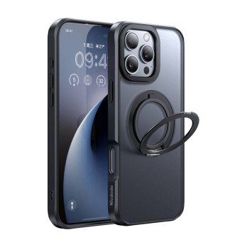 McDodo PC-4933 MagSafe macins iPhone 16 Pro Max ar stativu (melns)
