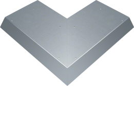 Hager AKBA2500701V Blind Lid Extension Corner 100EW for AK 250x70