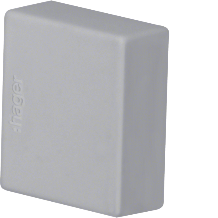Hager LF1501567030 End Cap for HFR 15x15 Duct, Stone Grey (10 pcs)