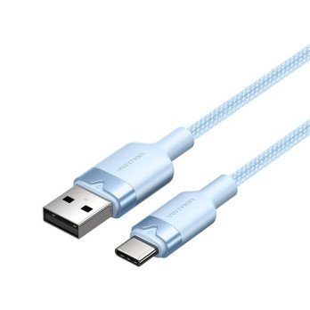 USB 2.0 AUSB-C 3A kaapeli Tuuletus CTNLF 1M (sininen)