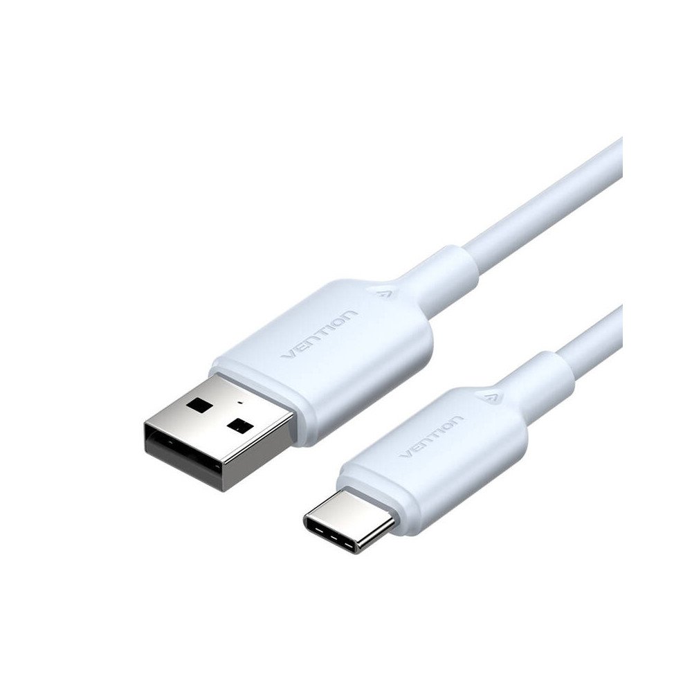 USB 2.0 A USB-C 3A kaapeli Tuuletus CTQLF 1M (sininen)