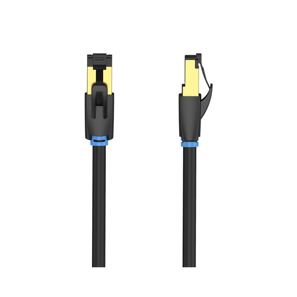 Network Cable CAT8 SFTP Vention IKABF RJ45 Ethernet 40Gbps 1m Black