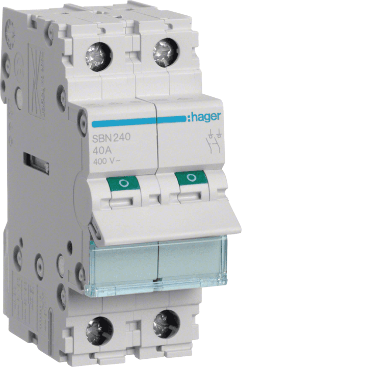 Hager SBN240 2P 40A Switch Isolator