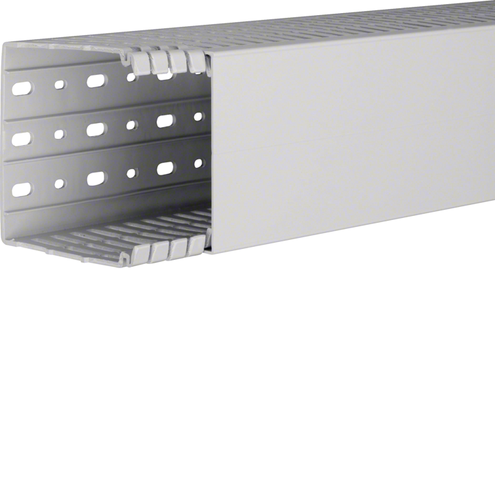 Hager HA7100100 Slotted Panel Trunking 100x100mm, Grey