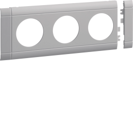 Hager GB080307035 Frontplate 3-gang socket lid 80 lg