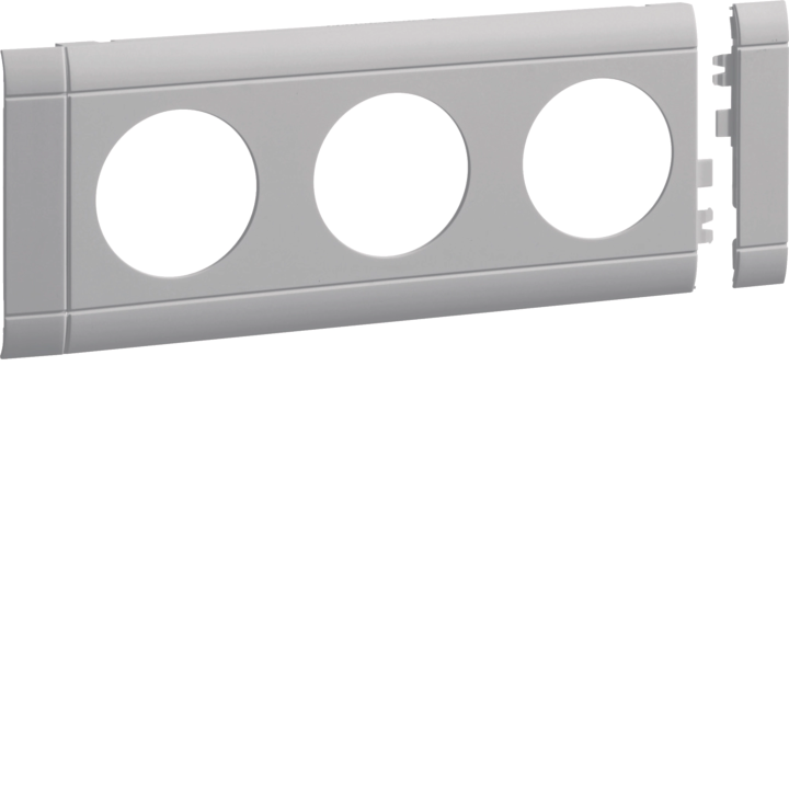 Hager GB080307035 Frontplate 3-gang socket lid 80 lg