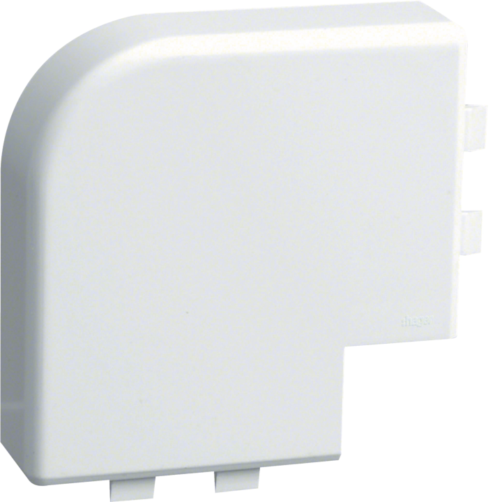 Hager SL1705259016 Flat Corner for Cable Trunking, Traffic White
