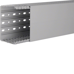 Hager BA780120 Slotted Panel Trunking 80x120mm, Grey