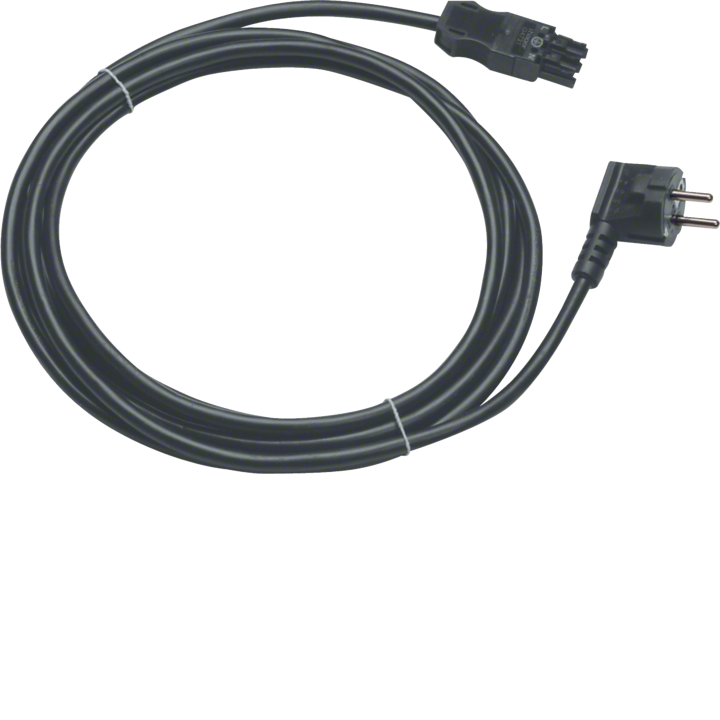 Hager G4713 Connection Cable 2000mm with Schuko Angle Plug