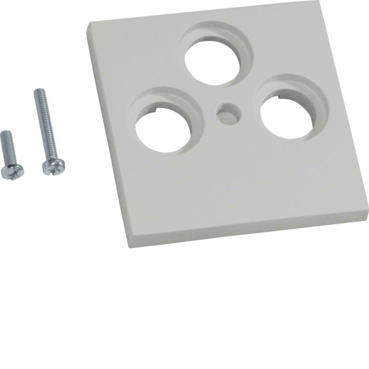 Hager GZSAT3A7035 Central plate 55 TV/SAT 3-gang, lg