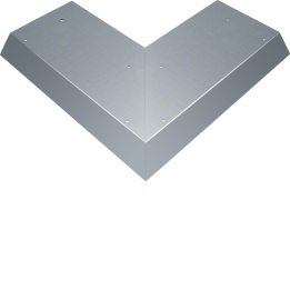 Hager AKBA2000701V Blind Lid Extension Corner 100EW for AK 200x70