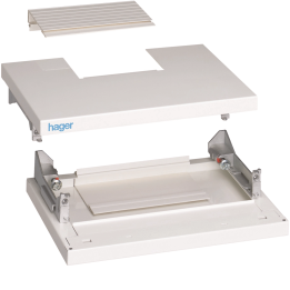 Hager FC415 Top & Bottom Panel for Quadro4, 370 mm