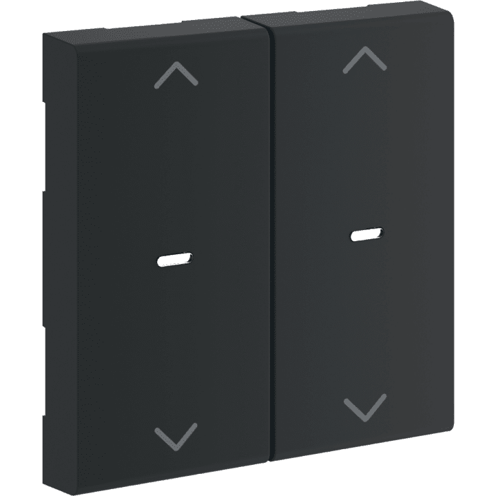 Hager GW2AC9011 Rocker 2-gang Push-button Module with Arrows, KNX