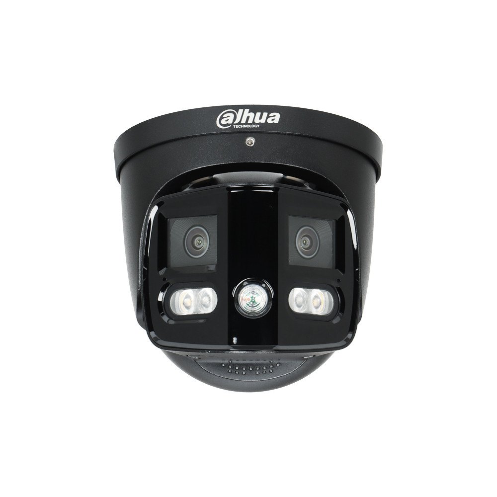 IP KAMEROS IPC-PDW3849-A180-AS-PV-0280B-JUODOS PANORAMINES TiOC Visu spalvu 7,6 Mpx 2 X 2,8 mm DAHUA