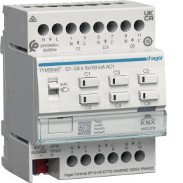 Hager TYMS646T KNX apkures pievads, 6 kanālu 24/230 V