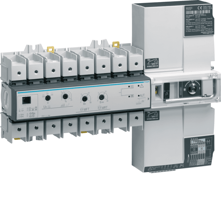 Hager HIC410A Motorized Changeover Switch 4P 160A 400V
