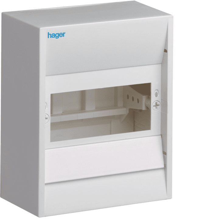 Hager GD106N Mini-enclosure, 6 Modules, IP30, Grey