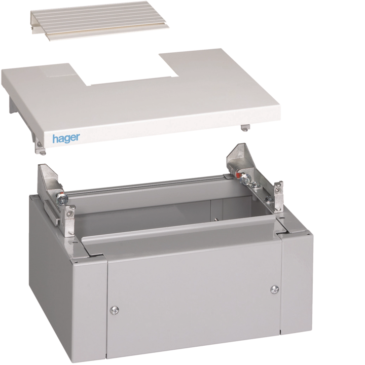 Hager FC446 Top & Plinth for Quadro4, H150 W370 mm IP43