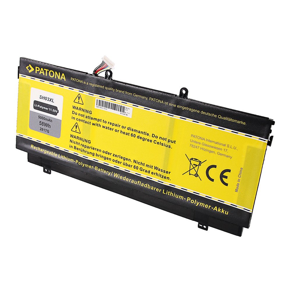 Akku HP Comp. Spectre X3 5000mAh Li-pol 11,55V SH03